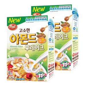 포스트 아몬드후레이크 620g X 2개 시리얼 아침식사 그래놀라