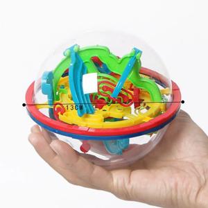 미니 3D 미로 공 마법 퍼즐 지능 및 아이디어 퍼플렉서스 미로 게임 라비린스 선물용 디스플레이 스탠드 (어린이 및 성인용)