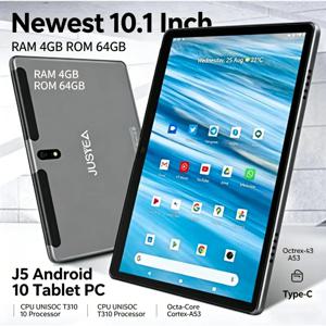 T10 4GB DDR 64GB ROM 10.1인치 J5 CPU UNISOC T310 옥타코어 Cortex-A53 안드로이드 11 HD IPS 화면 WIFI 타입-C 배터리 8000