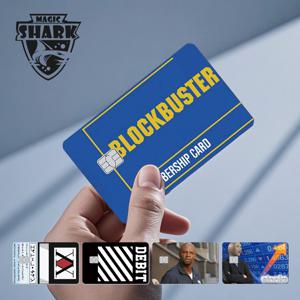 매직 샤크 도그 밈 헌터 스네이크 스톤크스 3M 무광 PVC 전면 스티커 필름 커버 스킨 (은행 직불/신용 카드용)
