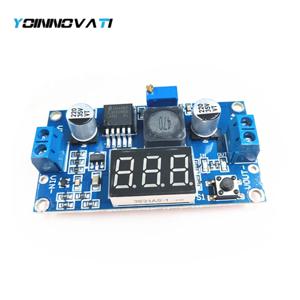 YT 1PCS LM2596 DC 4.0~40~1.3-37V 조절 가능한 스텝다운 전원 모듈 + LED 전압계