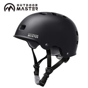 OutdoorMaster 스케이트보드·자전거 헬멧, 탈착식 안감 2개, 통기성 우수, 다목적 스포츠용 스쿠터·스케이트 헬멧, 성인용, 사이즈 조절 가능