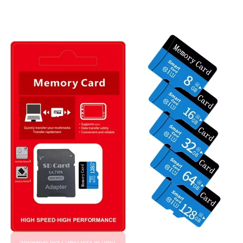 마이크로 메모리 SD 카드 128GB 32GB 64GB SD 카드 SD/TF 플래시 카드 32 64 128GB 클래스 10 메모리 카드 (휴대폰용)