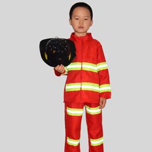어린이용 소방관 헬멧 세트 2개, 밝은 빨간색과 노란색, 남녀 공용, 사이즈 조절 가능, 역할극용 모자