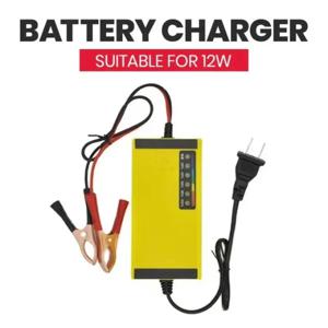 12V 4AH-20AH 차량용 배터리 충전기, 220V 전원, 펄스 복원 기능, 습식 및 건식 납축전지용, LED 디스플레이, 오토바이 및 트럭용 배터리 충전기