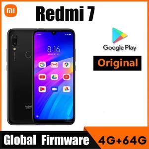 글로벌 펌웨어, 샤오미 Redmi 7 스마트폰, 4000mAh 배터리, 6.26인치 디스플레이, 10W 충전기, 듀얼 카메라, 듀얼 SIM 슬롯, 안드로이드 운영체제, 중고폰