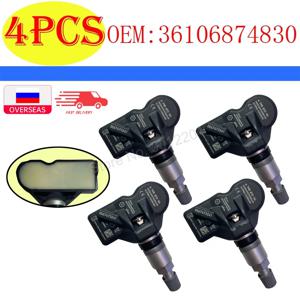 4 개/몫 433MHZ BMW 5 6 7 X1 X3 X4 TPMS 타이어 압력 모니터링 시스템 자동차 TPMS 센서 36106798872 36106874830 36106890964