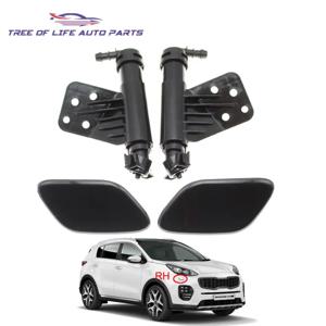 KIA Sportage IV KX5 2016 2017 2018 2019 전면 헤드 라이트 와셔 노즐 전조등 청소 스프레이 펌프 + 커버 캡 98672F1000
