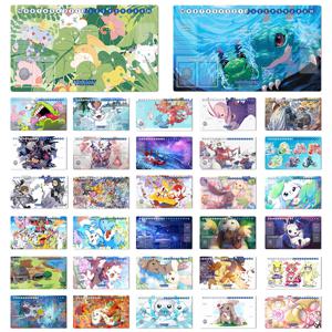 귀여운 디지몬 Playmat Gomamon Dracomon Numemon DTCG CCG 매트 Terriermon 트레이딩 카드 게임 매트 고무 마우스 패드 & 가방 600x350x2mm
