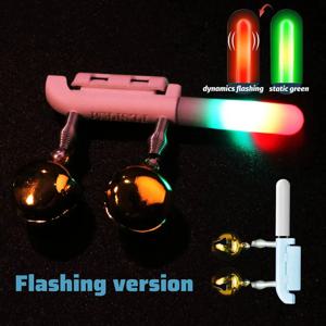 물고기 물린 알람 더블 벨 라이트 USB 충전기 CR425 3.6V 배터리 유도 램프, 밝은 야간 도구 키트, 페스카 로드 태클 플래시 LED