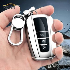 부드러운 TPU 자동차 원격 키 케이스 커버 쉘 포브, 도요타 프리우스 CHR C-HR 캠리 코롤라 RAV4 아발론 랜드 크루저 프로도 액세서리