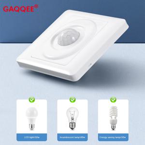 AC 220V LED PIR 모션 센서 전등 스위치 적외선 인체 감지 자동 켜짐 꺼짐 조명 스마트 스위치 복도 계단