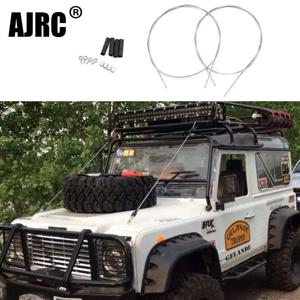 RC 크롤러 개조 부품 스틸 로프, 1/10 축 SCX10 90046 TAMIYA CC01 D90 D110 TF2 RC4WD TRX-4 TRX4 RGT RC 자동차, 2 개