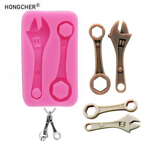 미니 렌치 쥬얼리 펜던트 쥬얼리 액세서리 실리콘 몰드 에폭시 수지 목걸이 펜던트 향수 펜던트 드립 몰드
