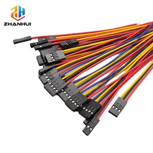 10PCS 듀퐁 2.54mm 점퍼 케이블 - 10/20/30cm 단일/이중 여성 2-10핀 와이어 아두이노 및 PCB 프로토타이핑용