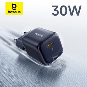 베이스어스 30W 휴대폰 충전기 USB C 충전기 PD3.0 QC3.0 PPS 고속 충전 아이폰 17 16 15 1Pro Max 아이패드 샤오미 고속 충전기 GaN
