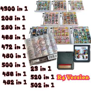 4300 in 1 포켓몬 게임 카드, DS, NDS, 3DS, NDSL 게임 카트리지, 비디오 게임, 휴대용 게임기 (R4 카드)