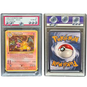 1999 포켓몬 게임캐릭터즈드 1세대 DIY 프록시 PTCG 등급별 컬렉션 카드 스페셜 아트 레어 GEM MT 10 카드 라벨 선물