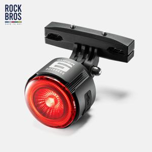 락브로스 로드 투 스카이 자전거 라이트 알루미늄 합금 MTB 로드 바이크 테일라이트 타입-C 6가지 모드 스마트 브레이크 감지 사이클링 후미등