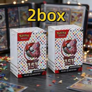 포켓몬 PTCG 영어판 메가 판타스마 플레임스 스칼렛 & 바이올렛 151 부스터 팩 버전 ME02 트레이너 박스, 수집용 트레이딩 카드