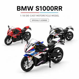 RMZCiTY 1:18 BMW S1000RR 장난감 오토바이 다이캐스트 미니어처 자동차 모델 1/18 슈퍼 레이싱 디스플레이 컬렉션 선물 남자친구