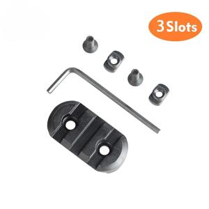 3슬롯 MLOK 가이드 레일 20mm 레일 어댑터 CNC 알루미늄 합금 라이플 스코프 마운트 베이스 M-Lock 레일 플레이트