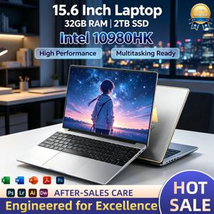 인텔 코어 i9 10980HK 15.6인치 게이밍 노트북 32GB 램 2TB SSD 지문인식 잠금해제 WiFi 6 4K 울트라북 프로 맥스 플러스