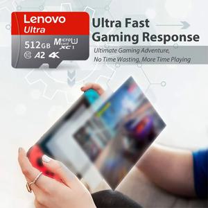 Lenovo 고속 1TB, 128GB, 256GB, 512GB 마이크로 SD 메모리 카드, 4K 풀 HD 비디오 지원, 스마트폰, GoPro, 드론, 액션 카메라와 호환