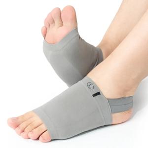 1쌍의 탄력 아치 서포트 붕대 양말, 평발 압박 아치 슬리브, 남녀 공용 정형외과 발 지지대