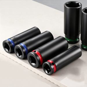 8-24mm 1/2인치 드라이브 임팩트 소켓 세트 임팩트 렌치 소켓 크롬-몰리브덴 육각 소켓 CR-V ​ 오토바이 수리용 소켓 너트 제거 수공구