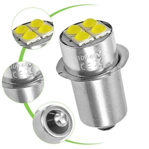 고휘도 LED 전구 표시 등 10-60V 4W 흰색 소형 조명 토치 손전등 자전거 작업 램프 사용을 대체합니다.