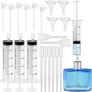 향수 리필 도구 키트 20ml 액체 디스펜서 미니 깔때기 이송 피펫 추출 튜브 화장품 액체 분할 세트 여행용