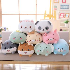 9 스타일 동물 달콤한 공룡 돼지 고양이 곰 플러시 장난감 부드러운 만화 팬더 햄스터 코끼리 사슴 인형 아기 베개 선물