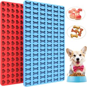 멀티 캐비티 동물 비스킷 베이킹 실리콘 몰드 DIY 하트 스타 초콜릿 젤리 캔디 만들기 개 스낵 메이커 아이스 큐브 트레이 선물