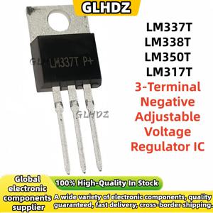 10-30-50-100Uds LM317T TO-220 LM317 LM350 LM337 LM338 LM337T LM338T LM350T 3단자 음전압 조정기 IC