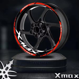 Xmax 반사 오토바이 휠 스티커 휠 허브 데칼 림 스트라이프 테이프 액세서리 XMAX300 XMAX250 XMAX150 xmax150 용