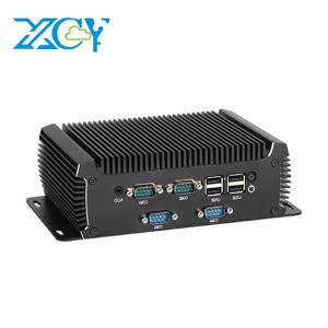 XCY X109G 임베디드 산업용 PC, Intel Core i3-4158U 프로세서, 6개의 COM 포트(RS232, RS485), 2개의 기가비트 이더넷 포트, SIM 카드 슬롯, Wi-Fi, 4G LTE, GPIO, Windows 및 Linux 운영체제 지원