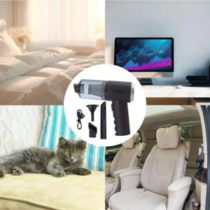 3-in-1 진공 청소기, USB 충전, 휴대용, 소형 차량 및 가정용으로 사용 가능, 흡입 및 분사 기능