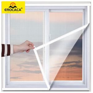 EROCACA 창문용 흰색 모기장, 모기 방지 창문 스크린, 메쉬 방충 에어 튤 투명 섬유유리 모기장