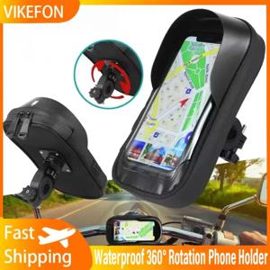 VIKEFON 방수 360 °   iPhone 16 15 14 Pro Max Samsung Xiaomi Mobile용 회전 오토바이 자전거 전화 홀더 ﻿