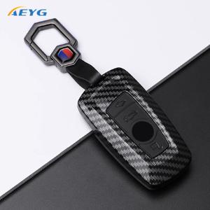 ABS 탄소 섬유 자동차 키 케이스 쉘 포브, BMW 1 3 5 7 시리즈 X1 X3 X4 X5 F10-F11-F20-F25-F26-F30 M3 M4 키체인 액세서리
