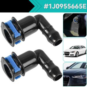 2x 자동차 스타일링 헤드라이트 워셔 제트 엘보 연결 부품 1J0955665E VW 비틀 이오스 제타 파사트 골프 폴로 아우디 A6 A8 TT/TTL용