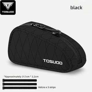 TOSUOD 자전거 가방 휴대용 자전거 탑 튜브 가방 프론트 프레임 삼각형 가방 도구 가방 MTB 로드 포켓 파니어 자전거 액세서리