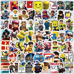 103 Pcs Roblox 주변기기 스티커 크리 에이 티브 만화 게임 캐릭터 방수 스티커 냉장고 지갑 배낭 파티 장식 선물