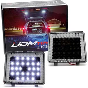 토요타 RAV4용 LED 트렁크 오버헤드 조명 2개, 후면 해치 도어 덮개, 트렁크 화물칸 조명, 트렁크 천장 조명 (2019-2024년형)