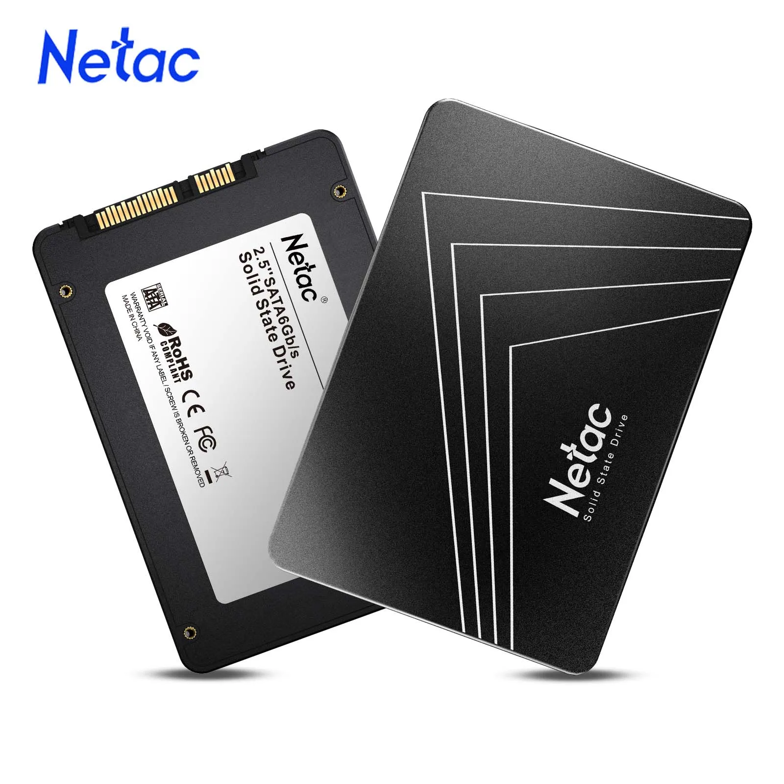Netac SSD 1TB 2TB SATA SATA3 하드 드라이브 128G 256G 512G HD SSD 2.5인치 인터 솔리드 스테이트 디스크 하드 드라이브 (데스크탑 및 노트북용)
