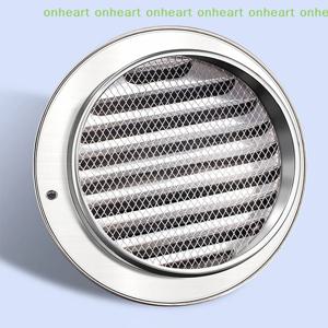 [C] 환풍구 덕트 통풍구, 건조기 배기구 벽 통풍구 HVAC 시스템용 스테인리스 스틸 원형 환풍구 커버