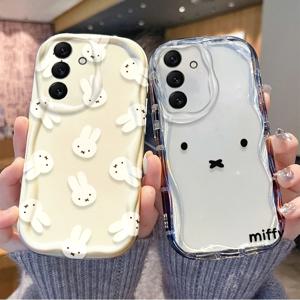 M-MiffyS 삼성 갤럭시 S26 S25 S24 울트라 S23 S22 S21 플러스 S20 FE A56 A55 A54 A53 A52 4G 5G용 투명 실리콘 케이스 소프트 커버