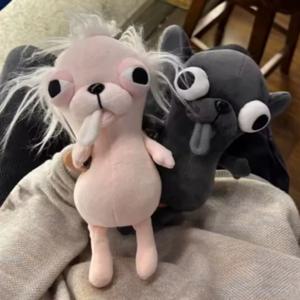 방 꾸미기용 봉제인형 치와와 열쇠고리 펜던트 강아지 애완동물 봉제 치와와 인형 사실적인 이상하고 귀여운 치와와