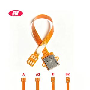 나노 4FF SIM 카드 변환기, FPC 연장 케이블, 나노 4FF, 마이크로 3FF, 표준 2FF SIM/USIM 카드 어댑터, 변환 케이블